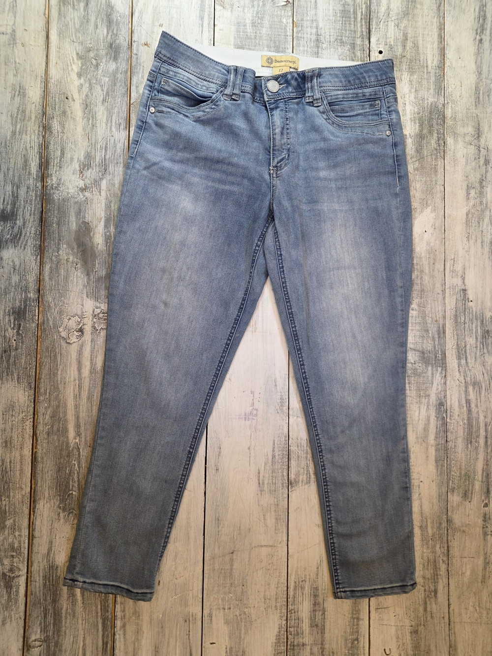 Democracy Ab Technology Light Blue Women’s Skinny Jeans sz 12